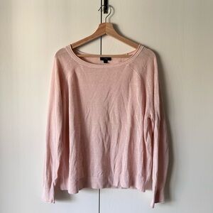 J. Crew Light Pink Linen Blend Sweater